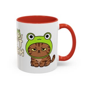 Grumpy Cat in Frog Hat 'Don't Touch'  Coffee Mug