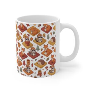 Autumn Woodland Animals Ceramic Mug