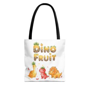 Dino Fruit Tote Bag