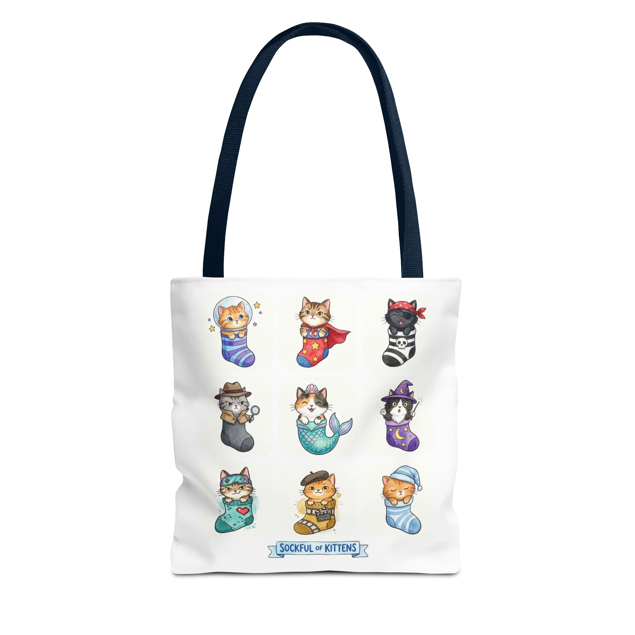 Cute Kawaii Kittens in Stockings Tote Bag - Image 18