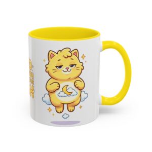 Sleepy Moon Cat Mug