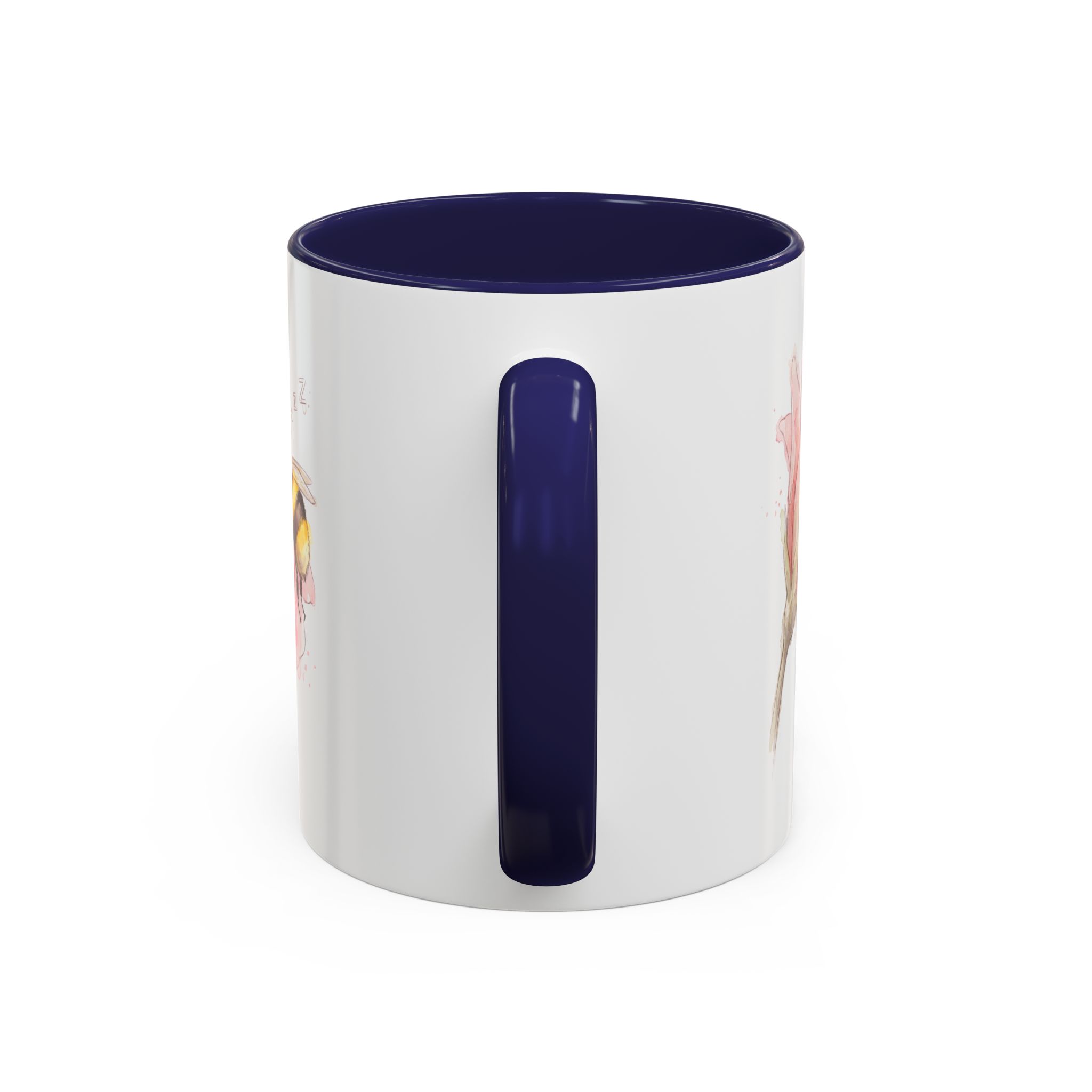Sleepy Bee in a flower Coffee Mug – Watercolor (11/15oz) - Image 12