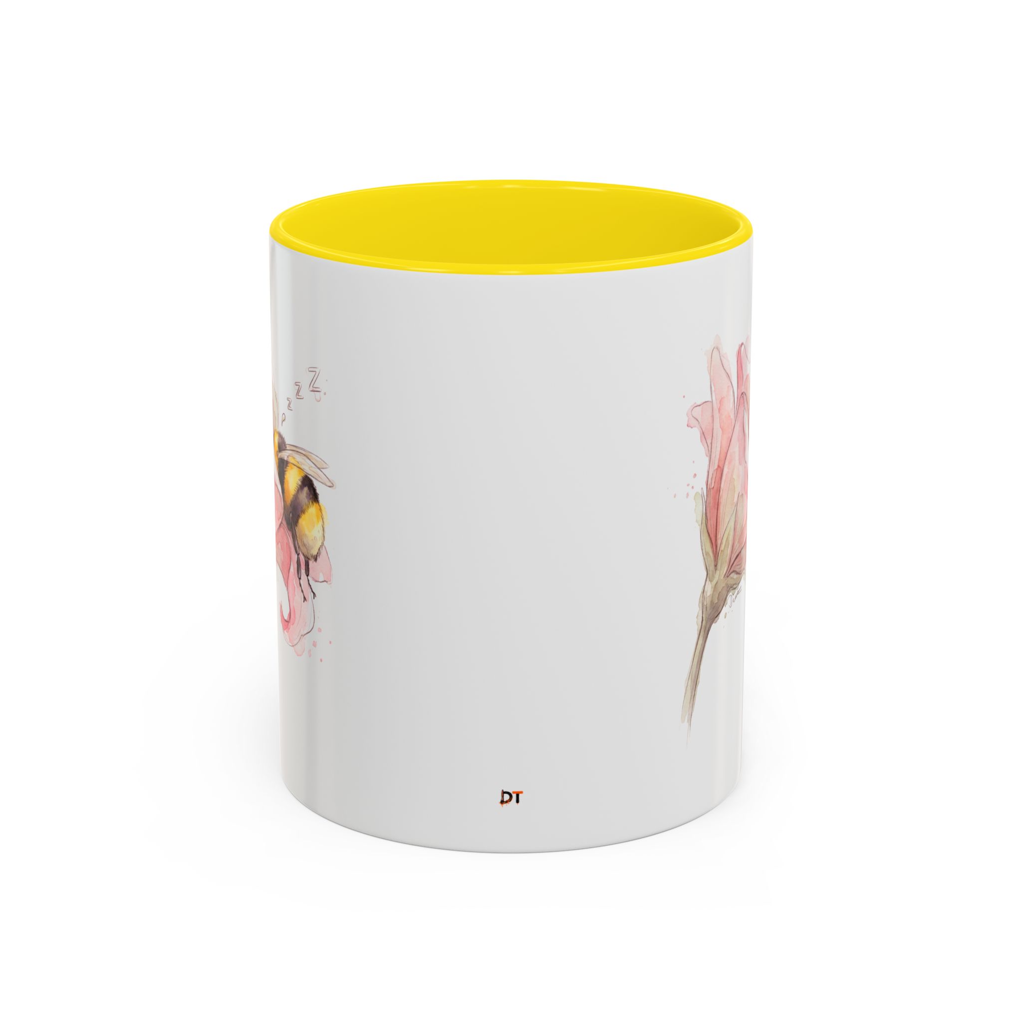 Sleepy Bee in a flower Coffee Mug – Watercolor (11/15oz) - Image 29