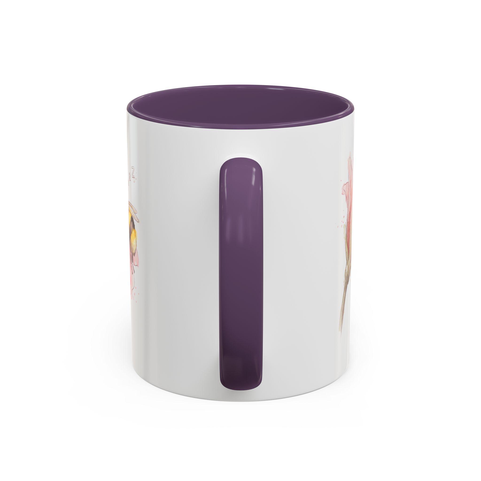 Sleepy Bee in a flower Coffee Mug – Watercolor (11/15oz) - Image 28