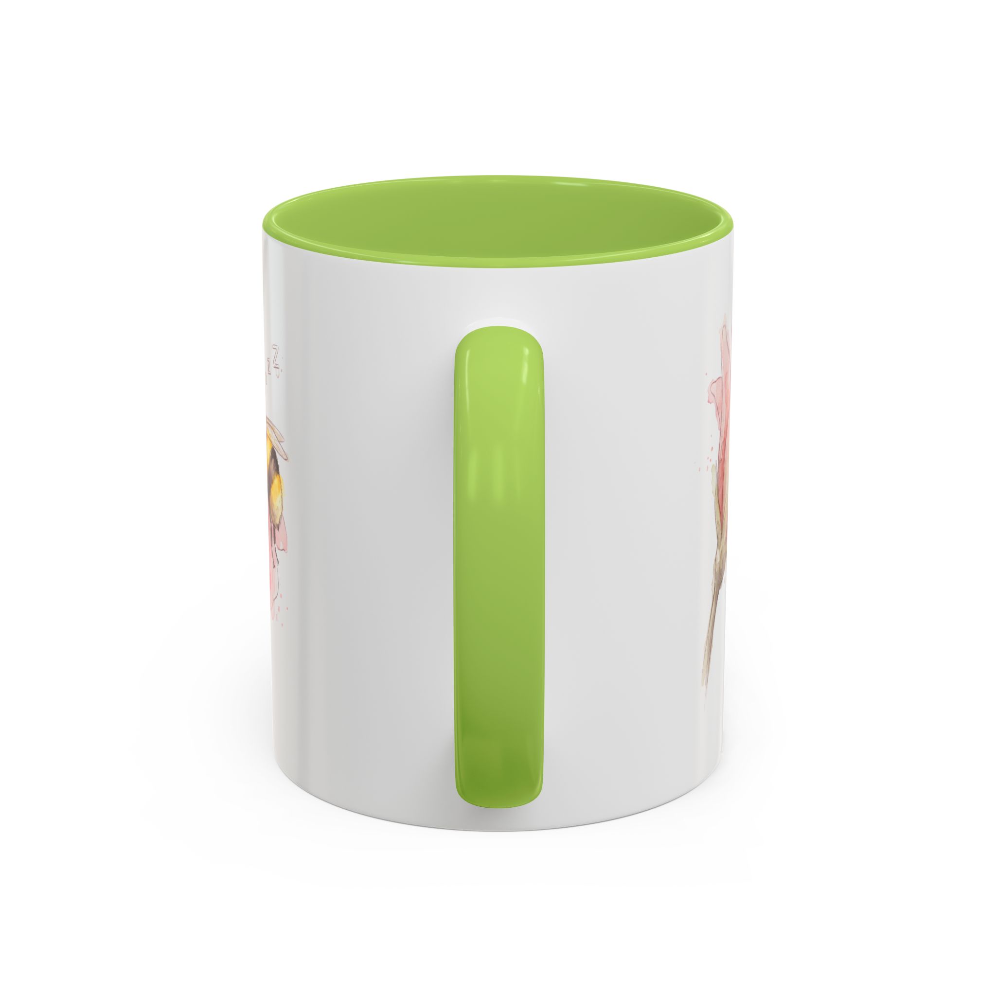 Sleepy Bee in a flower Coffee Mug – Watercolor (11/15oz) - Image 36