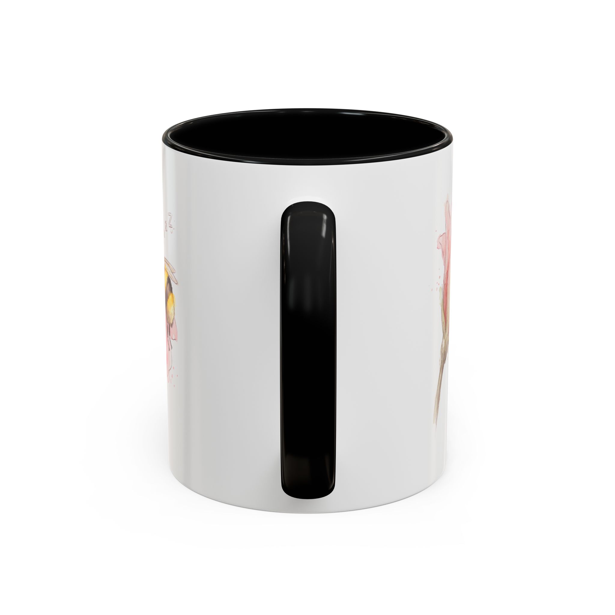 Sleepy Bee in a flower Coffee Mug – Watercolor (11/15oz) - Image 8